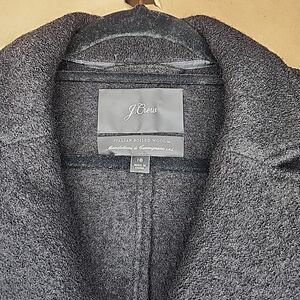 J. Crew Women's Black Italian Blended Wool Jacket Sz 18 Double Breasted